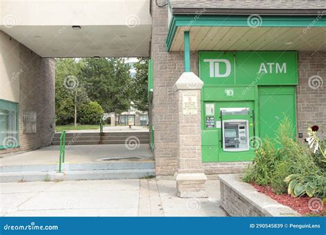 Tor Canada August 12 2023 Td Toronto Dominion Green Bank Machine