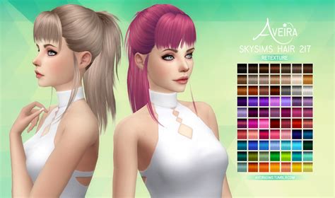 Skysims Hair 217 Retexture Aveirasims On Tumblr