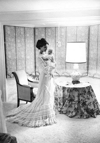 Signora Audrey Hepburn Dotti Photographed With Her Second Son Luca Dotti At Her House In Rome