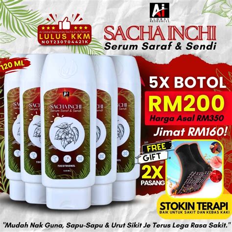 FREEGIFT 5 Botol Serum Terapi Sacha Inchi AI Global Resources