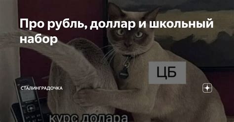 Про рубль, доллар и школьный набор | СТАЛИНГРАДОЧКА | Дзен