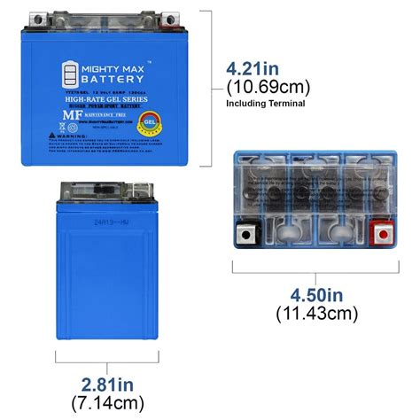 Mighty Max Battery 12 Volt 6 Ah 130 Cca Gel Rechargeable Sealed Lead Acid Sla Powersports