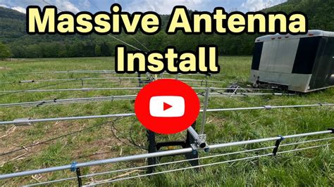 Ham Radio Antenna Install Gopro Action On Tower Youtube