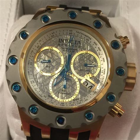Invicta Reserve 52mm Specialty Subaqua Swiss Made Quartz Meteorite Dial