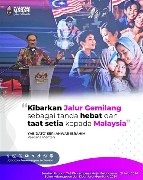 Kibarkan Jalur Gemilang Sebagai Tanda Hebat Dan Taat Setia Kepada