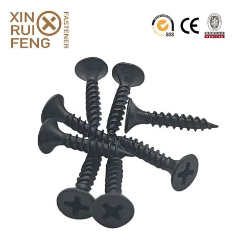 China Black Phosphated Bugle Head Din Drywall Screws Factory And