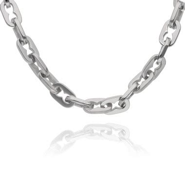 Collier Chaine Etika Homme Maille For At En Acier Cm Ae C