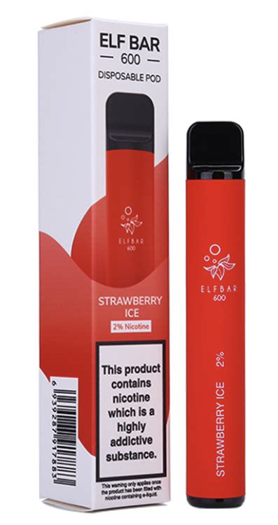 Elf Bar Disposable Vape Pen Strawberry Ice