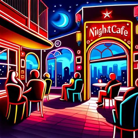 Cafè At Night Ai Generated Artwork Nightcafe Creator