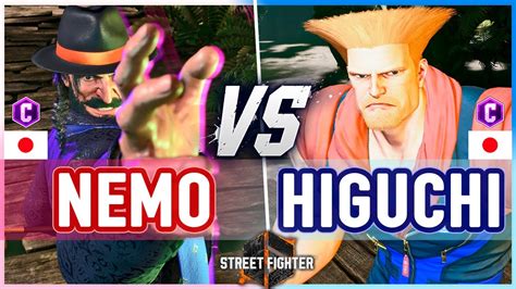 Sf Nemo Jp Vs Higuchi Guile Street Fighter Youtube