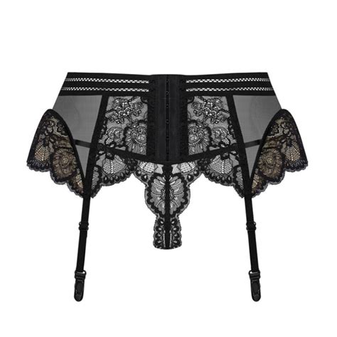 Porte Jarretelles Et String GAR Lingerie Femme Dessous Ensemble Maxim Hom