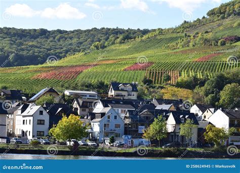Ellenz-Poltersdorf, Germany - 10 06 2022: Ellenz at the Mosel in Bright ...