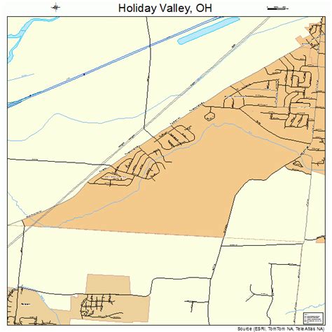 Holiday Valley Ohio Street Map 3935868