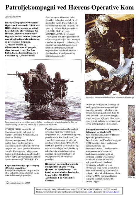 Pdf Patruljekompagniet Ved H Rens Operative Kommando Mere End Du