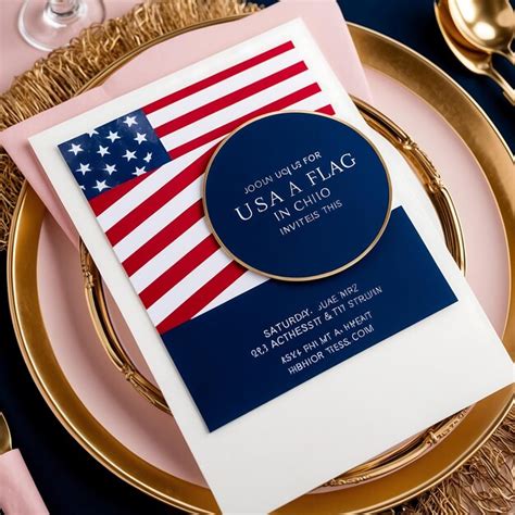 Modern Usa Flag Logo With Sleek And Professional Look Premium Ai