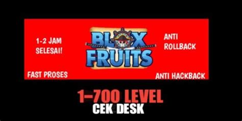 Beli Jasa Joki Level Blox Fruits Roblox Terlengkap Dan Termurah