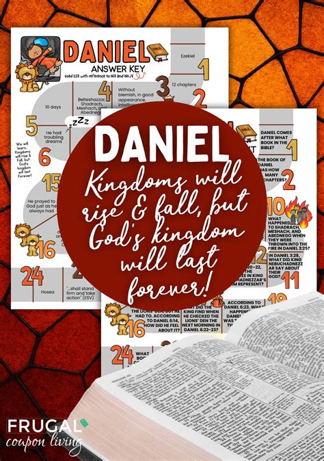 Daniel Bible Scavenger Hunt Printable - Old Testament Bible Trivia