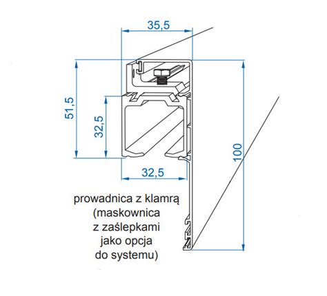 Zestaw HERKULES GLASS HG20 do 1 drzwi szklanych dł 200 cm 100 kg