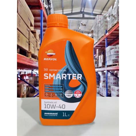 油工廠REPSOL SMARTER SYNTHETIC 4T 10W40 全合成 藍寶石 MA2 蝦皮購物