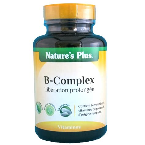 Vitamine B Complex Nature s Plus 60 comprimés