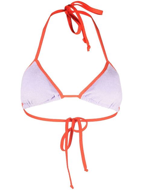 Mc2 Saint Barth Leah Towel Bikini Top In Purple ModeSens