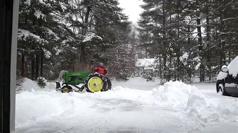 1950 John Deere Mt Plowing Snow Youtube