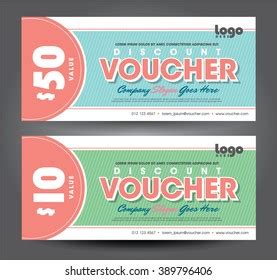 Vector Illustration Discount Voucher Template Clean Stock Vector ...