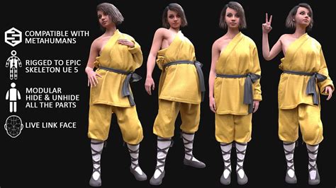 Unreal Engine Woman In Martial Suit Mh Youtube