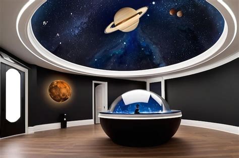 Premium Photo Spacethemed Home Planetarium