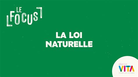 La Loi Naturelle Youtube