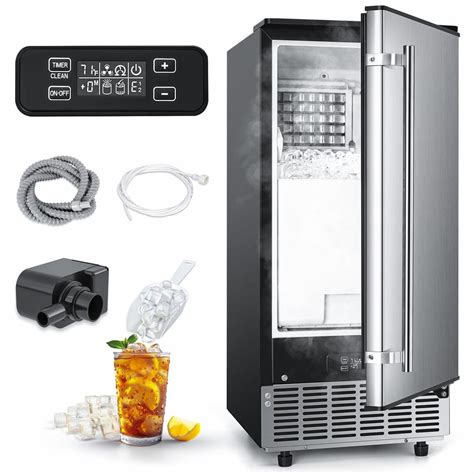 Simzlife Lb Freestanding Built In Ice Maker In Stainless Steel Im