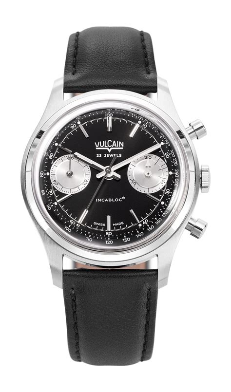 Vulcain Chronograph 1970s Black Silver The Watch Pages