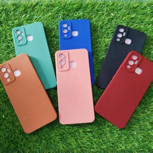 Jual INFINIX HOT 12 PLAY SILICON WARNA MACARON CASE PRO CAMERA DOVE MATTE Kota Semarang