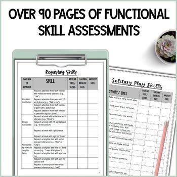 Bundle Functional Skills Assessment Guides and IEP Goals | TPT