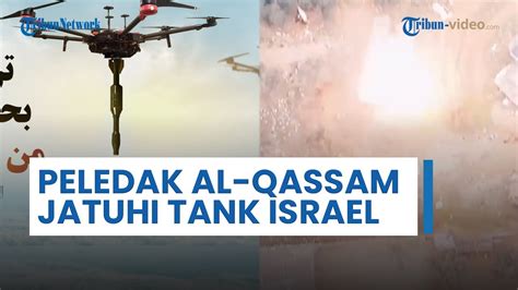 Peledak Al Qassam Jatuh Di Atas Tank Militer Israel Di Timur Khan