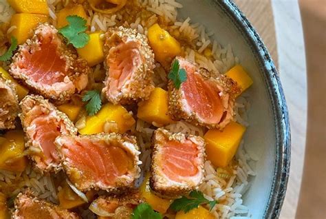 Cyril Lignac D Voile Sa Recette Du Saumon Croustillant Riz La Mangue