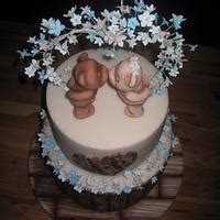 Wedding Cake With Teddy Bears Decorated Cake By Eliska Cakesdecor