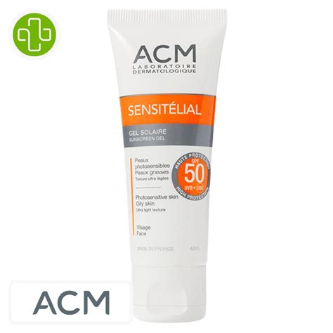 ACM Sensitélial Gel Solaire Spf50 40ml Maroc Parachezvous ma