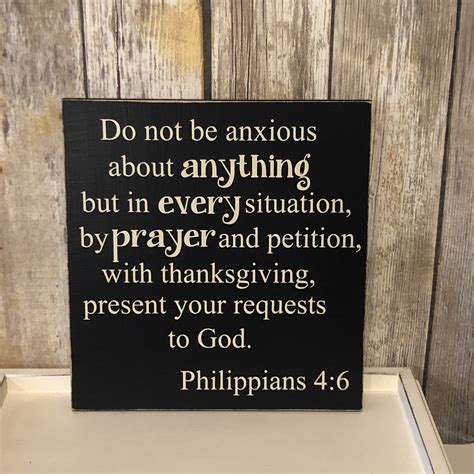 Do Not Be Afraid Do Not Be Anxious Philippians 4 6 Custom Etsy