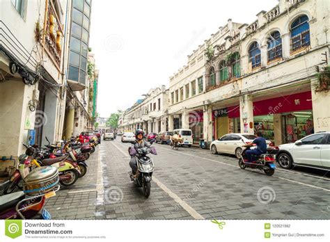 Haikou Old Town editorial photography. Image of china - 120521982