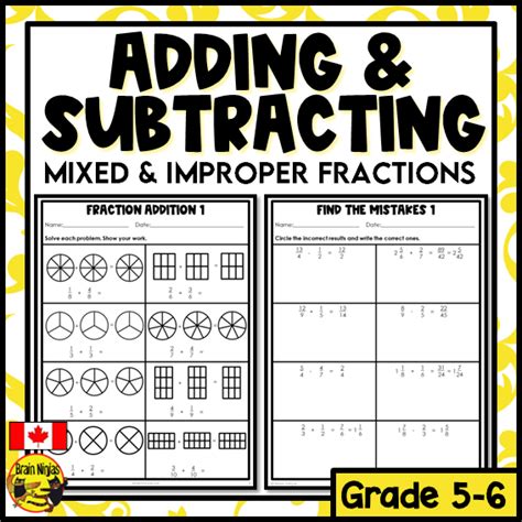 Adding And Subtracting Fractions Math Worksheets Paper Brainninjas Worksheets Library