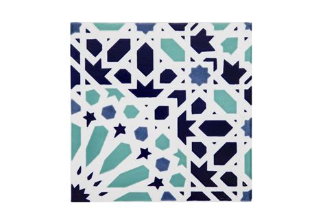 Moroccan Ceramic Tiles 20x20 Cm 12 Tiles In Set Fez