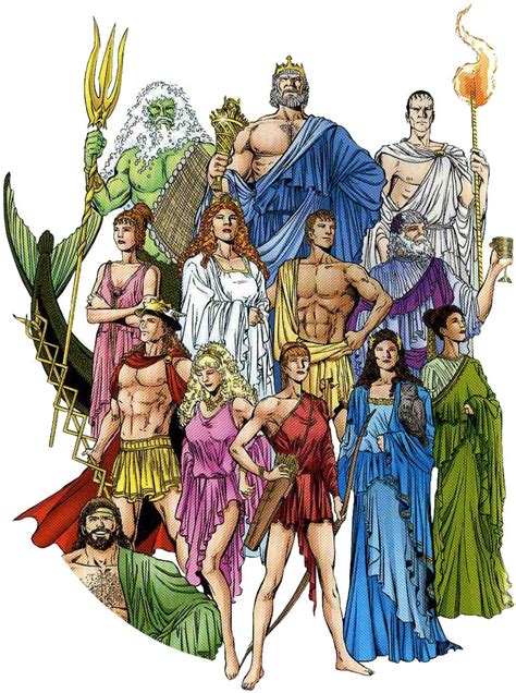 The Greek Gods And Goddesses By Thebladeofthunder On Deviantart