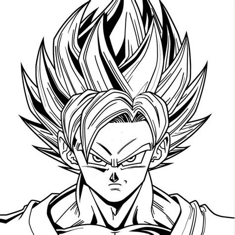 Super Saiyajin Para Colorir - 7
