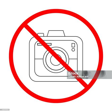Symbol Photography Is Prohibited In This Area Stock Illustration ...