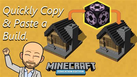 Quickly Copy And Paste Your Build Minecraft Education Edition YouTube