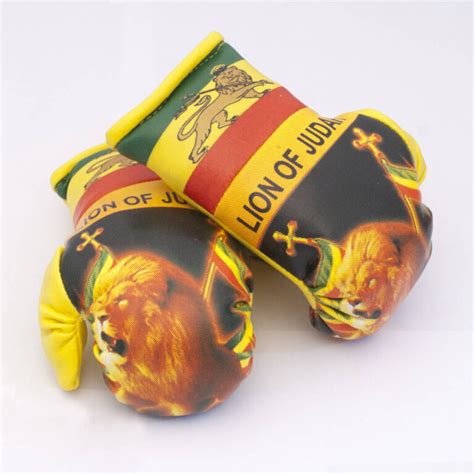 Ethiopia W Lion Boxing Gloves Flag Matrix