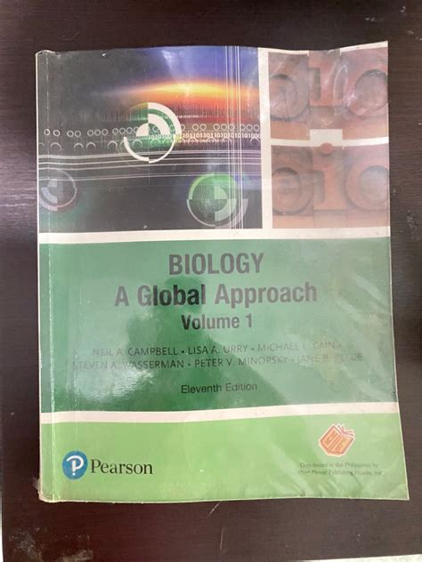 Biology A Global Approach Volume 1 Pearson 11th Edition By Campbell