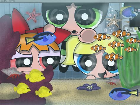 Powerpuffs Swim With The Fishes By Rowdyruffpowerpuff45 On Deviantart