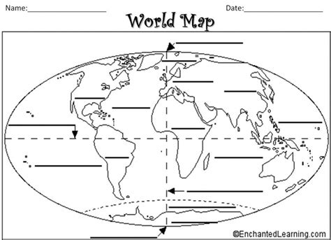 Free Printable Map Of Continents And Oceans Printable Maps